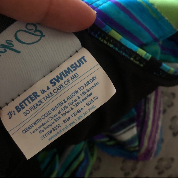 BEACH BELLE SWIMWEAR SWIMSUIT SIZE 26 - Picture 4 of 6